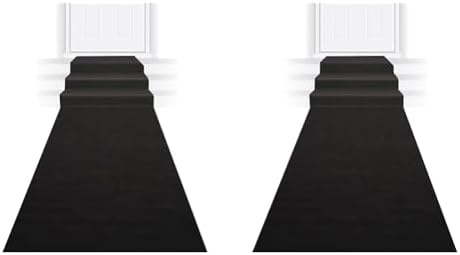 Beistle Black Novelty Aisle Runner Pack of 2