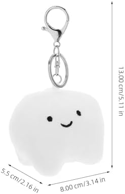 LUOZZY Plush Tooth Keychain for Key Bag Backpack