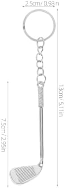 LOGOFUN 18PCS Mini Golf Keychain Alloy Set