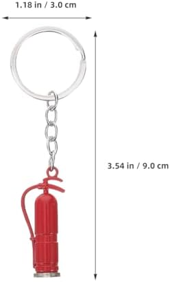 LUOZZY 4pcs Firefighter Keychain Decor