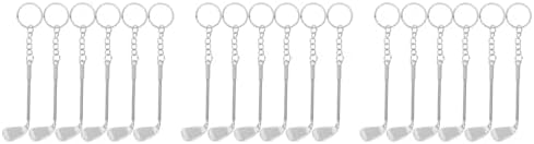 LOGOFUN 18PCS Mini Golf Keychain Alloy Set