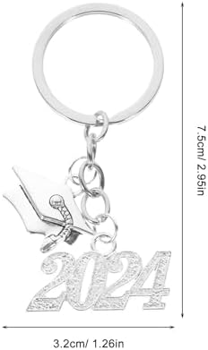 LUOZZY 2024 Graduation Keychain Keyring Party Favor Gift