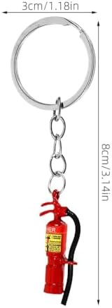 LUOZZY 4pcs Firefighter Keychain Extinguisher Charm Party Favors