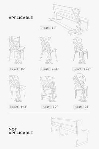 Lings Moment Burnt Orange Aisle Draping Fabric Sashes Chair Cover