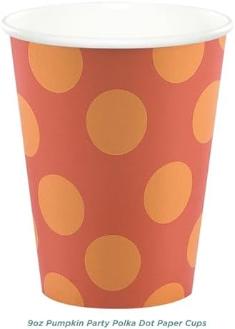 Pumpkin Shaped Plates Napkins and Cups Fall Party Set