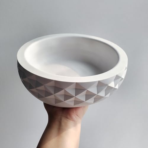 Wehous Diamond Shape Large Bowl Silicone Mold for Epoxy Resin Crafts
