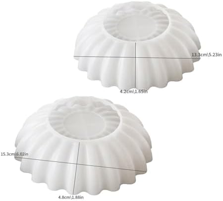 2PCS Flower Tray Resin Mold for Epoxy Casting and Craft Projects