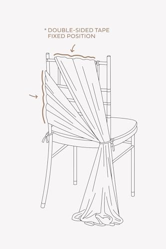 Lings Moment Burnt Orange Aisle Draping Fabric Sashes Chair Cover