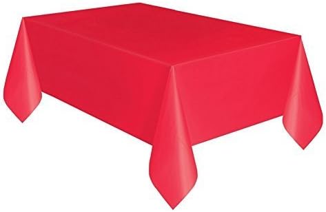 Royal Blue Solid Rectangular Plastic Table Cover 54x108