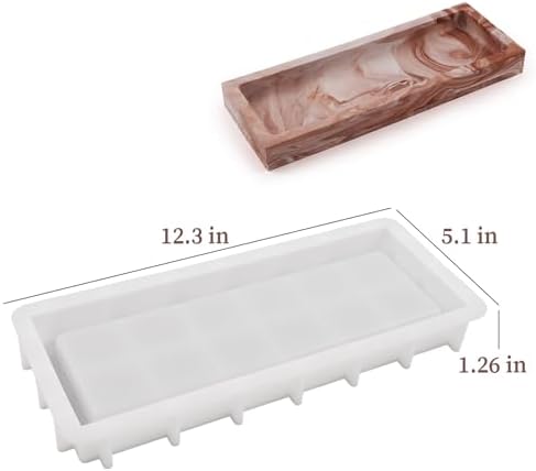 Wehous Large Rectangular Tray Mold With Edges 123in