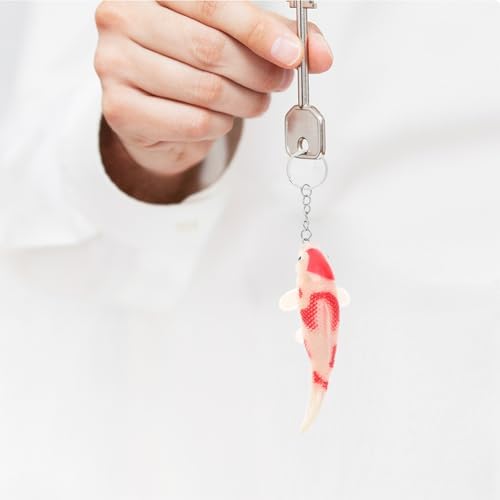 8pcs Summer Party Fish Keychain Cute Goldfish Keyring for Kids and Bags