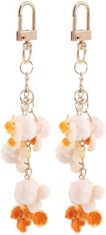 TIKTOLA 2pcs Realistic Fake Popcorn Keychain