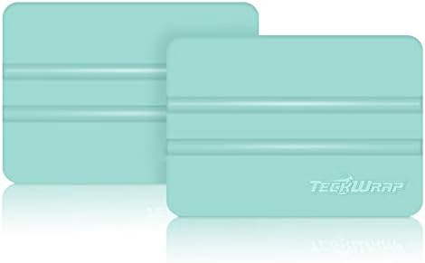 TECKWRAP Craft Mint Squeegee Vinyl Scraper Tool 2pcs Pack