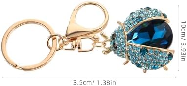 LOGOFUN 4PCS Ladybug Keychain Zinc Alloy Charm Pendant Gift