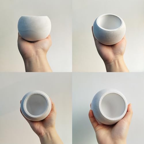 Wehous Round Candle Jar Silicone Resin Mold