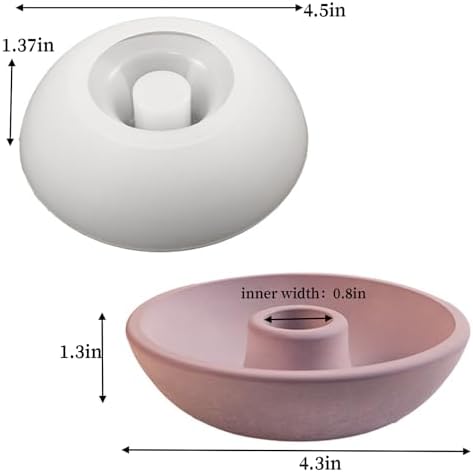 Wehous Round Candle Holder Mold for Resin Casting