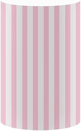 KONPON Pink Striped Cylinder Plinth Cover for Donuts