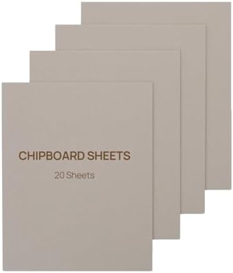 Yanfoam Chipboard Sheets 85 x 11 Inches 40PT Thick Pack of 20