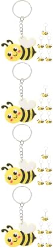 LUOZZY 24 Pcs Cartoon Bee Keychain Backpack Purse Hanging Keyring Party Favors