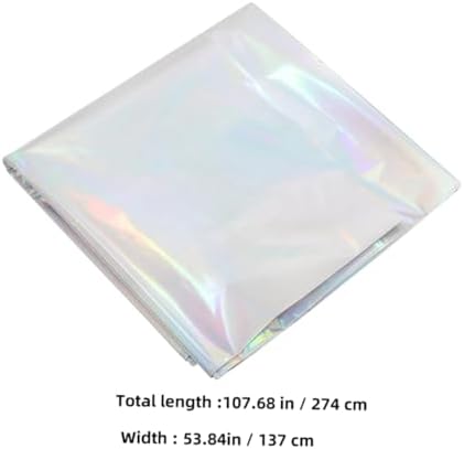 Healifty Rainbow Party Tablecloths 2pcs Multi-Functional