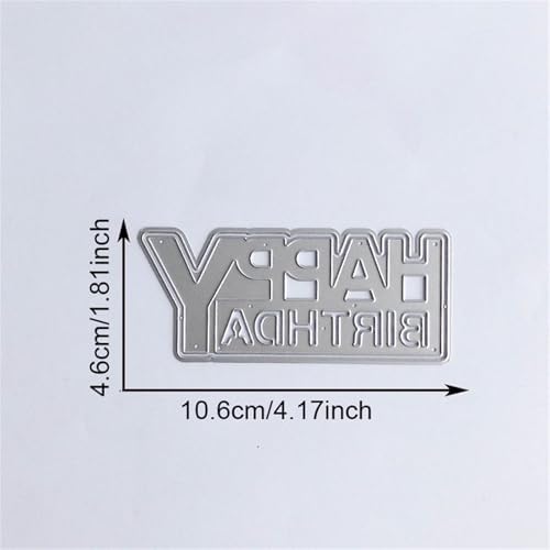 Metal Die Cut Embossing Stencils for Birthday Cards and Scrapbooking