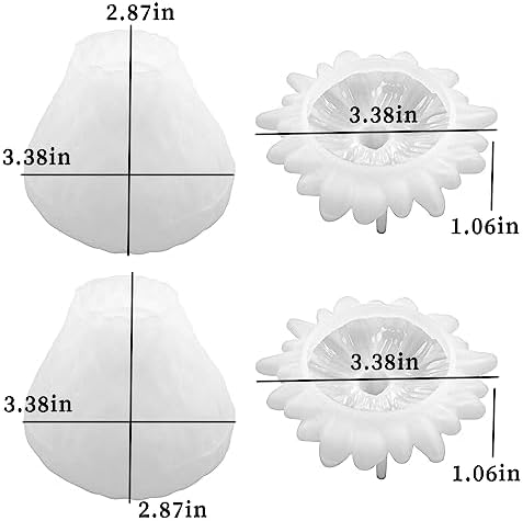 2PCS Strawberry Jar Resin Molds with Lids