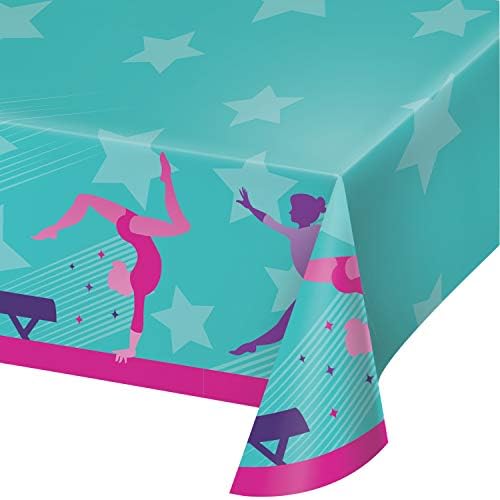 Creative Converting Gymnastics Party Tablecloth 54x102