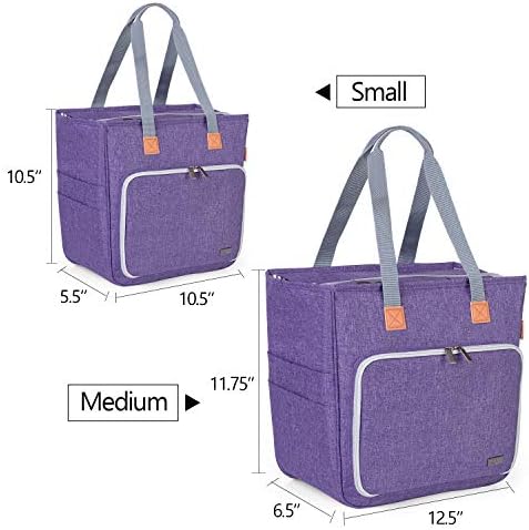 LUXJA Knitting Tote Bag Purple