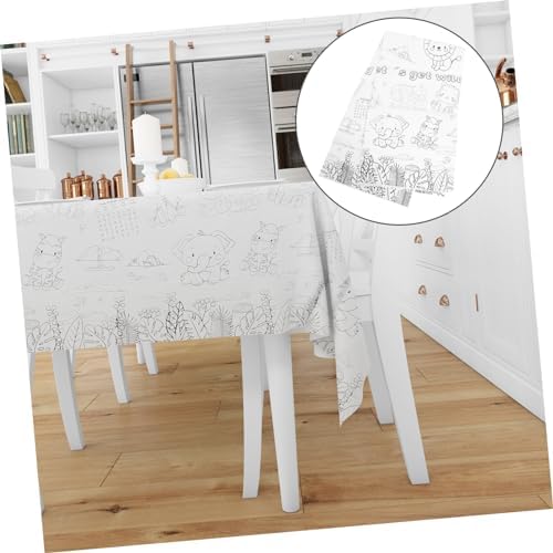 ARTIBETTER Birthday Animal Tablecloth for Parties and Celebrations