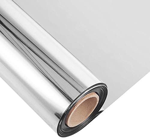 ANMINY Double Sided Aisle Runner Mirror Rug Silver