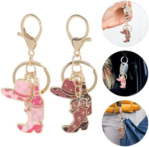 LOGOFUN Western Cowboy Hat Keychain Set