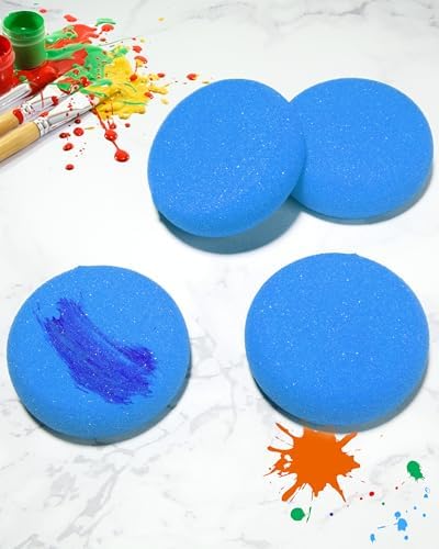Round Synthetic Artist Sponges 12pcs 296inch Blue