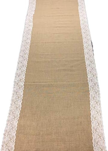 AAYU Premium Burlap Wedding Aisle Runner 40 Inch x 15 Feet