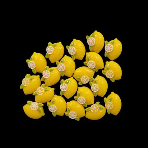 Ebonee Mini Resin Lemon Orange Slices Decor Accents 40 Pack
