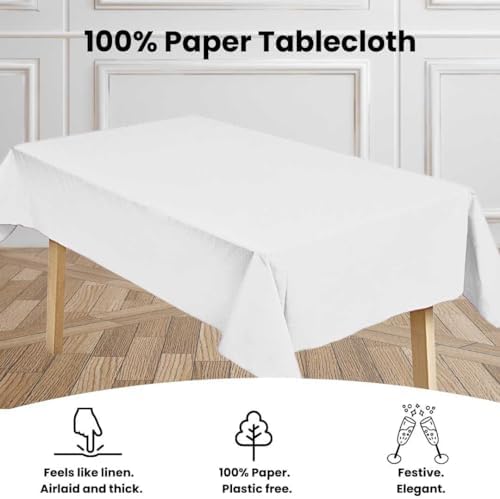 Fair Goods Airlaid 100 Paper Tablecloths 70 X 48