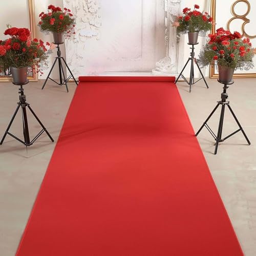 Efavormart 3FT x 100FT Red Rayon Aisle Runner