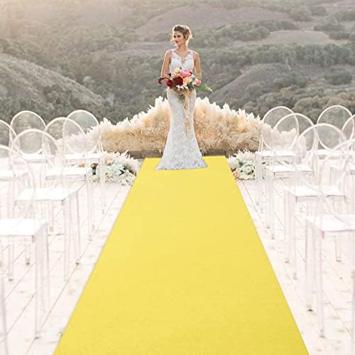 Yellow Wedding Aisle Runner Carpet for Parties and Events