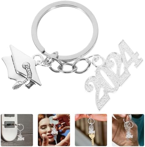 LUOZZY 2024 Graduation Keychain Keyring Party Favor Gift