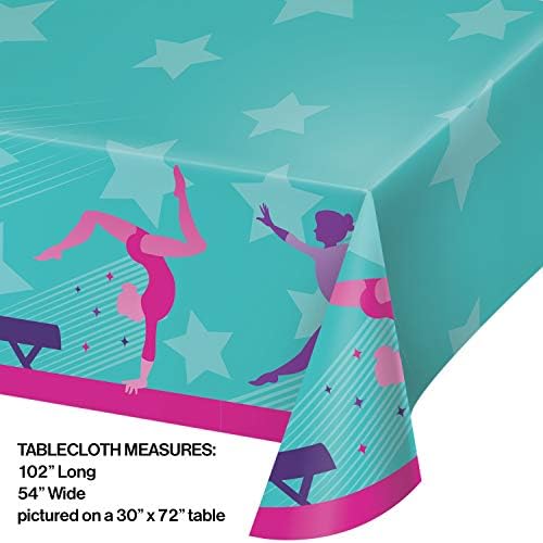Creative Converting Gymnastics Party Tablecloth 54x102