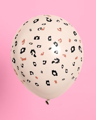 Cheetah Print Latex Balloons 24 Pack 12 Inch