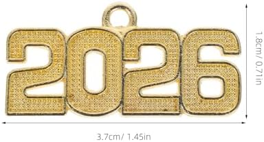 LUOZZY 100pcs Alloy Keychain Charms for DIY Jewelry Graduation Accessories