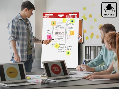 YOTNUS 25x30 Flip Chart Paper Pad 30 Sheets 2 Pads