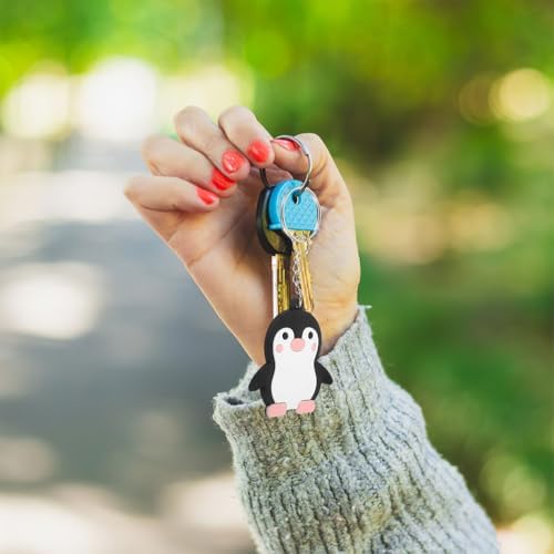 LOGOFUN 80pcs Penguin Keychains for Winter Party Gifts