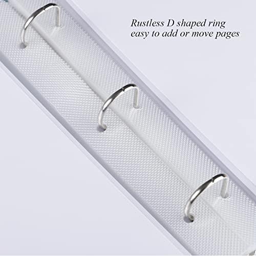 10x10 Inch 3 Ring Scrapbook Album with 60 Pages and Fabric Cover
