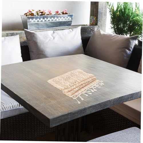 Zerodeko Cotton Table Runner with Fringe Decor