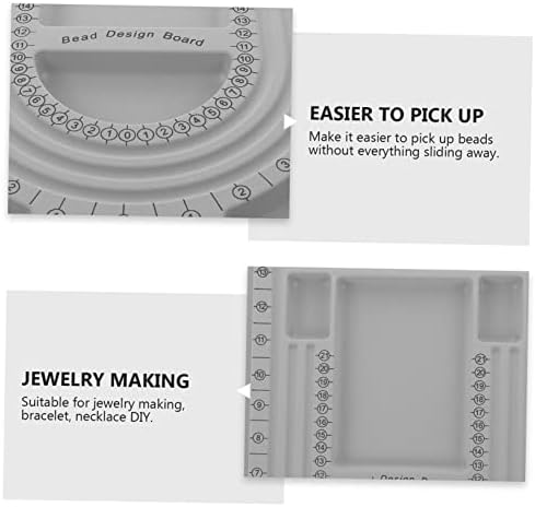 2pcs Bead Design Board for DIY Jewelry Making and Storage