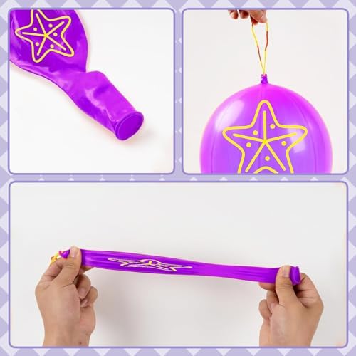 24 Pcs Sea Animals Punch Balloons Ocean Party Decorations