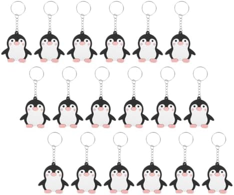 LUOZZY 40 Pcs Penguin Keychains for Winter Birthday Party Favors