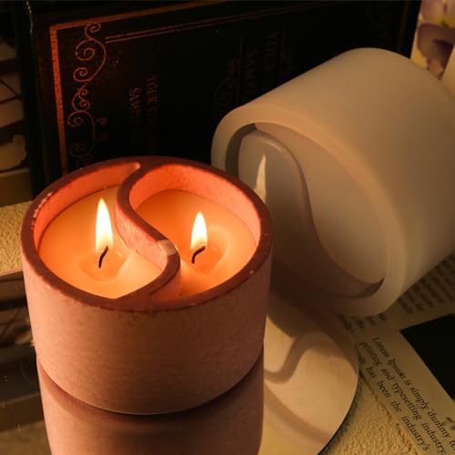 Tai Chi Candle Holder Resin Mold in Yin Yang Design