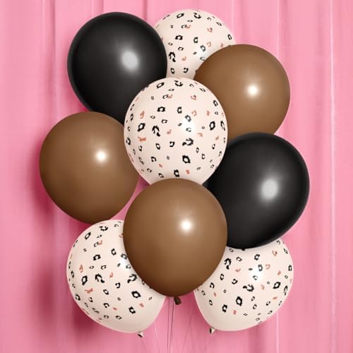 Cheetah Print Latex Balloons 24 Pack 12 Inch